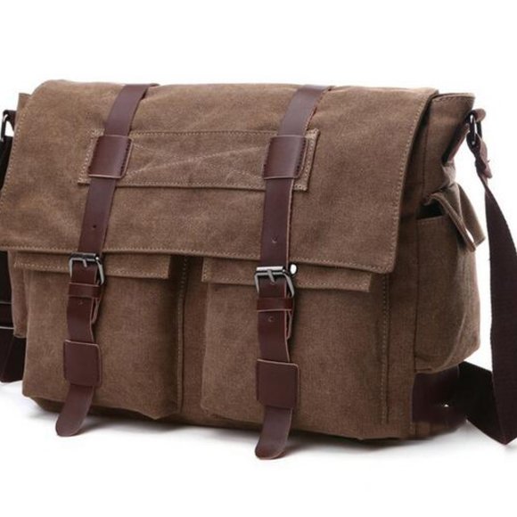 Canvas crossbody messenger bag - Picture 10 of 11